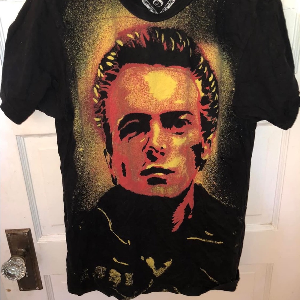 RARE Vintage Joe Strummer of The Clash Graffiti Style Shirt By Iron Fist
